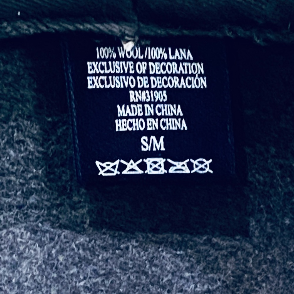 Hpnwot Gray 100% Wool Rounded Flat Cap S/M - image 5